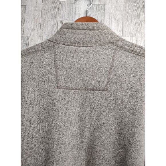 G. H. Bass & Co. Man Gray Pullover Sweater Size XLarge long sleeves Button up - Picture 6 of 10